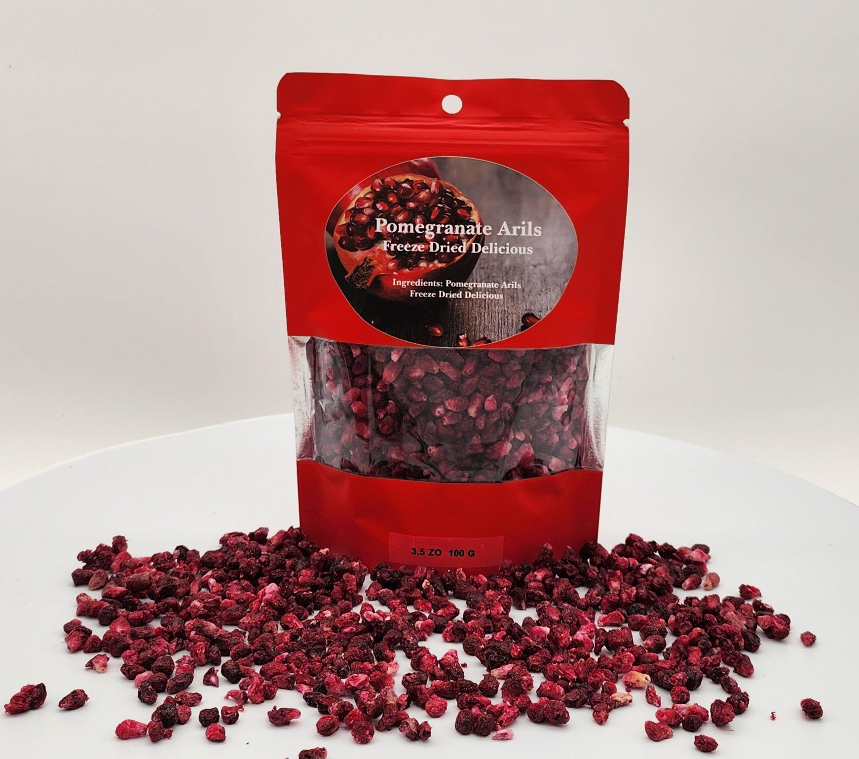 Freeze Dried Pomegranate Arils Delicious Small Bag - Starlight Nursery 