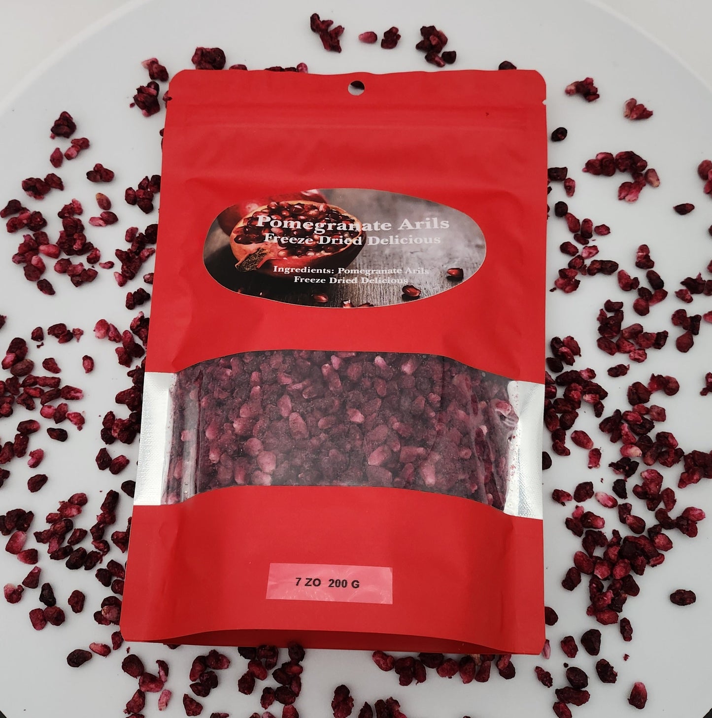 Freeze Dried Pomegranate Arils Delicious Small Bag - Starlight Nursery 