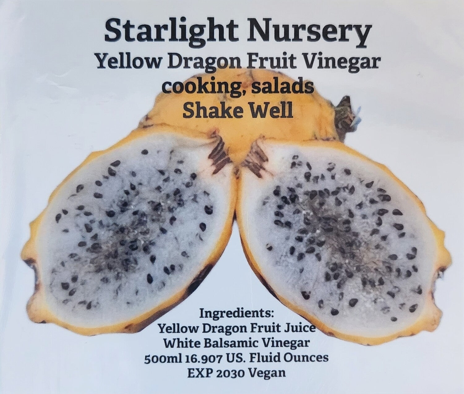 Yellow Dragon Fruit Vinegar Delicious Sweet 500ML - Starlight Nursery 