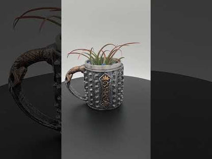 Skull Knight Beer Mug Air Plant